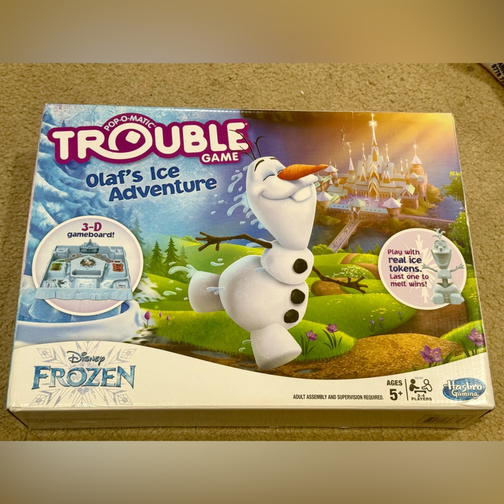 Disney Frozen Olaf's Ice Adventure Trouble Game - hasbro